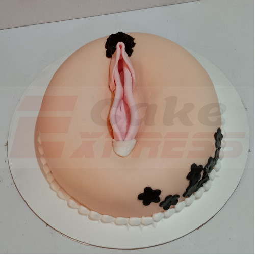 Vagina Shape Naughty Cake