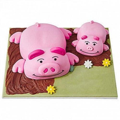 Percy Pig Designer Fondant Cake