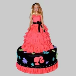 Barbie Doll Cakes Online in Delhi and NCR - Cakes For Kids Delivery in  Delhi and NCR : Fondant Cake Studio