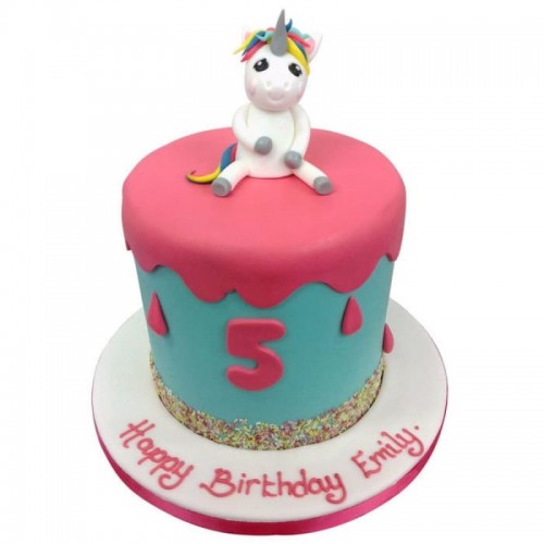 Little Unicorn Fondant Cake