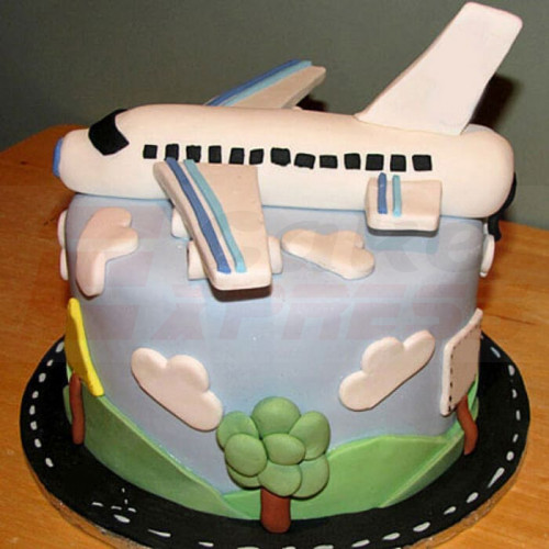 Airplane Theme Fondant Cake