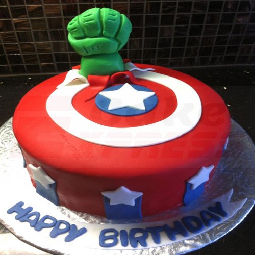 Avengers Customized Fondant Cake