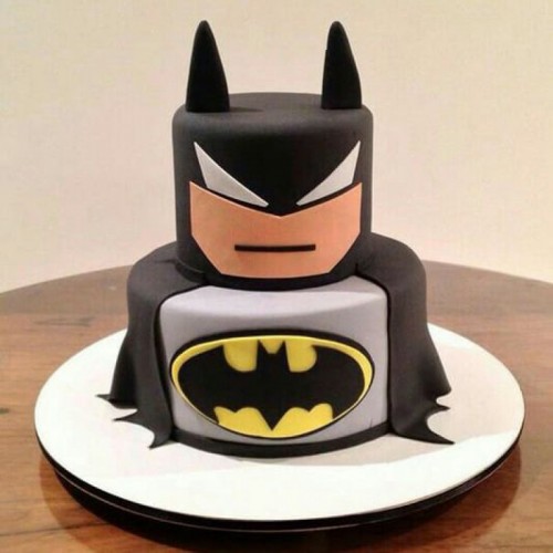 2 Tier Batman Customized Cake