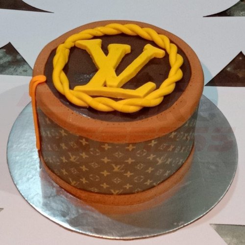 Louis Vuitton Theme Fondant Cake