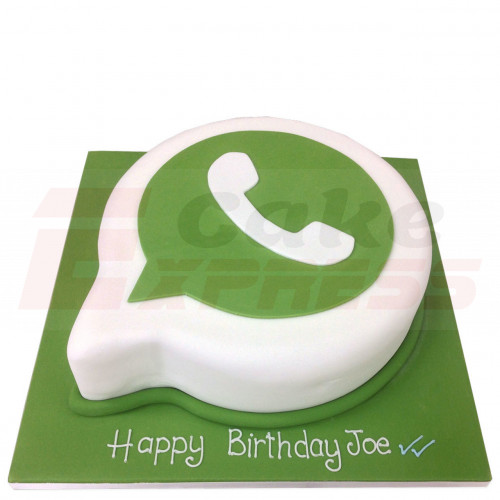 WhatsApp Logo Fondant Cake
