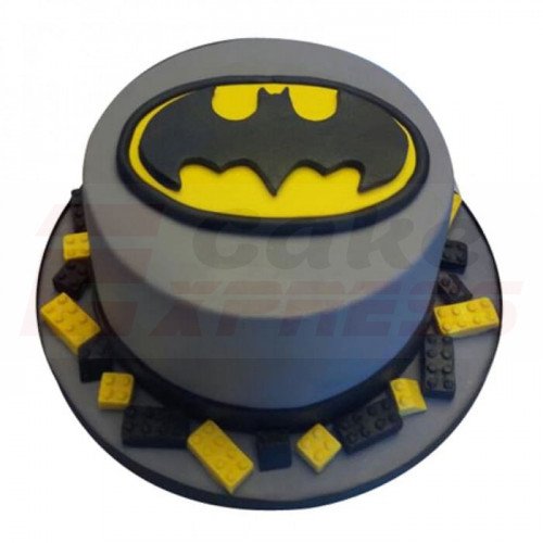 Buy Round Batman Fondant Cake Online in Delhi NCR : Fondant Cake Studio
